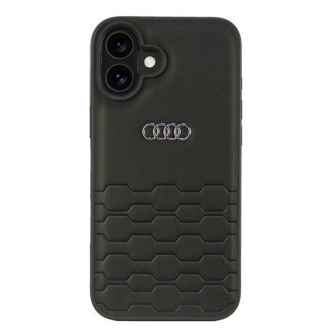 Etui Audi Synthetic Leather na iPhone 16 Plus 6.7" - czarne Etui Audi Synthetic Leather na iPhone 16 Plus 6.7" - czarne