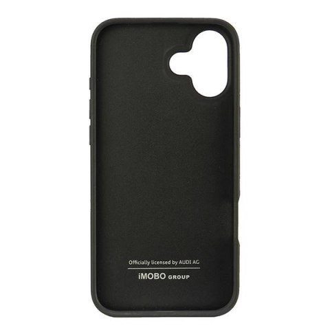 Etui Audi Synthetic Leather na iPhone 16 Plus 6.7" - czarne Etui Audi Synthetic Leather na iPhone 16 Plus 6.7" - czarne