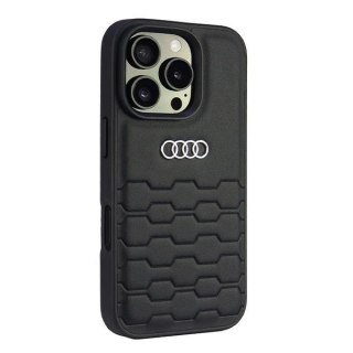 Etui Audi Synthetic Leather na iPhone 16 Pro 6.3" - czarne