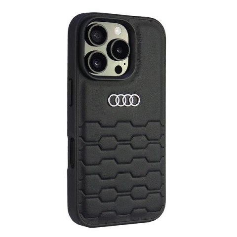 Etui Audi Synthetic Leather na iPhone 16 Pro 6.3" - czarne Etui Audi Synthetic Leather na iPhone 16 Pro 6.3" - czarne