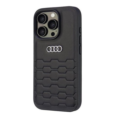 Etui Audi Synthetic Leather na iPhone 16 Pro 6.3" - czarne Etui Audi Synthetic Leather na iPhone 16 Pro 6.3" - czarne