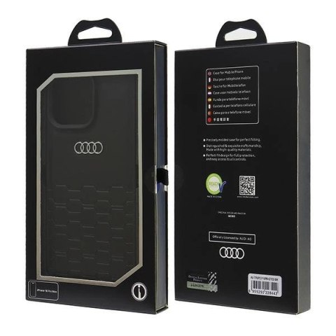 Etui Audi Synthetic Leather na iPhone 16 Pro Max 6.9" - czarne Etui Audi Synthetic Leather na iPhone 16 Pro Max 6.9" - czarne