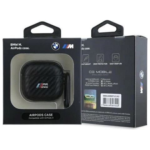 Etui BMW Carbon M Collection na AirPods 4 - czarne