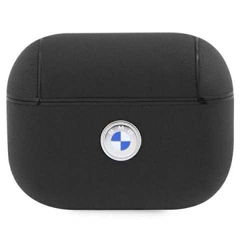 Etui BMW Geniune Leather Silver Logo na AirPods Pro 2 (2022/2023) - czarne Etui BMW Geniune Leather Silver Logo na AirPods Pro 2 (2022/2023) - czarne