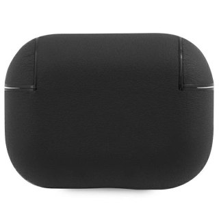 Etui BMW Geniune Leather Silver Logo na AirPods Pro 2 (2022/2023) - czarne