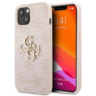 Etui Guess 4G Big Metal Logo na iPhone 13 / 14 / 15 6.1" - różowe