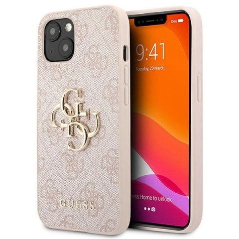 Etui Guess 4G Big Metal Logo na iPhone 13 / 14 / 15 6.1" - różowe Etui Guess 4G Big Metal Logo na iPhone 13 / 14 / 15 6.1" - różowe