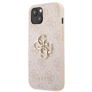 Etui Guess 4G Big Metal Logo na iPhone 13 / 14 / 15 6.1" - różowe