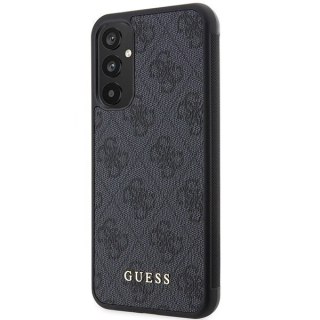 Etui Guess 4G Metal Gold Logo na Samsung Galaxy A34 5G - szare