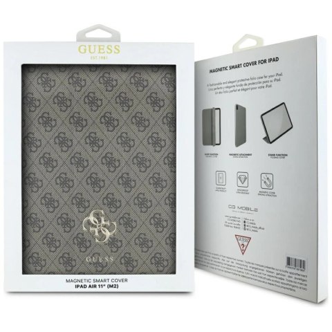 Etui Guess Magnetic 4G Big Logo na iPad Air 11" 2024 - brązowe Etui Guess Magnetic 4G Big Logo na iPad Air 11" 2024 - brązowe