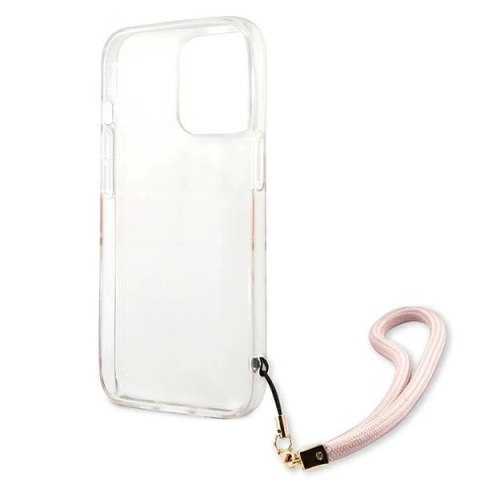 Etui Guess Marble Strap Collection na iPhone 13 Pro Max 6,7" - różowe