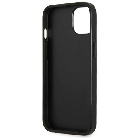 Etui Guess SaffianoTriangle Logo na iPhone 13 / 14 / 15 6.1" - srebrne