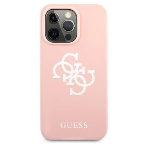 Etui Guess Silicone 4G Logo na iPhone 13 Pro Max 6,7" - różowe