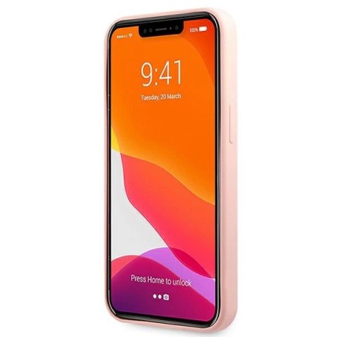 Etui Guess Silicone 4G Logo na iPhone 13 Pro Max 6,7" - różowe