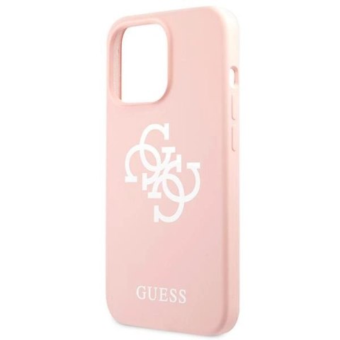 Etui Guess Silicone 4G Logo na iPhone 13 Pro Max 6,7" - różowe