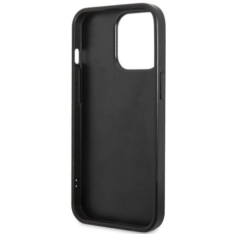 Etui Guess Strass Metal Logo na iPhone 13 Pro Max 6.7" - czarne