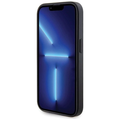 Etui Guess Strass Metal Logo na iPhone 14 Pro Max 6.7" - czarne