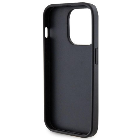 Etui Guess Strass Metal Logo na iPhone 14 Pro Max 6.7" - czarne