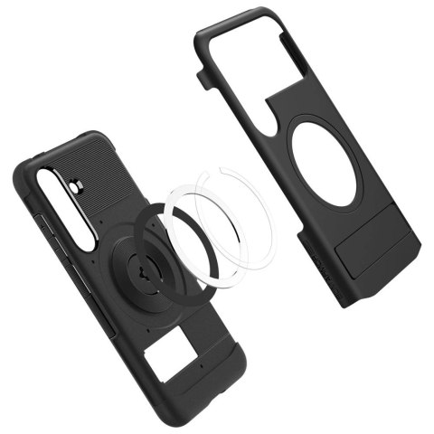 Etui Spigen Slim Armor Mag MagSafe na Samsung Galaxy S25 - czarne Etui Spigen Slim Armor Mag MagSafe na Samsung Galaxy S25 - czarne