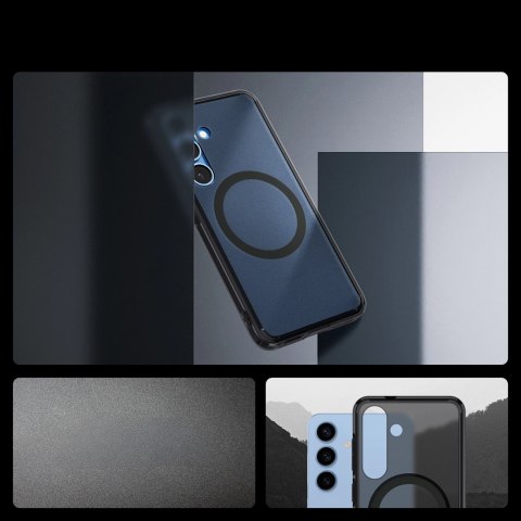Etui Spigen Ultra Hybrid Mag na Samsung Galaxy S25 Zero One - czarne Etui Spigen Ultra Hybrid Mag na Samsung Galaxy S25 Zero One - czarne