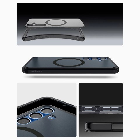 Etui Spigen Ultra Hybrid Mag na Samsung Galaxy S25 Zero One - czarne Etui Spigen Ultra Hybrid Mag na Samsung Galaxy S25 Zero One - czarne