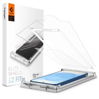 Szkło hybrydowe Spigen ELITE SHIELD EZ FIT na Samsung Galaxy S25 - przezroczyste