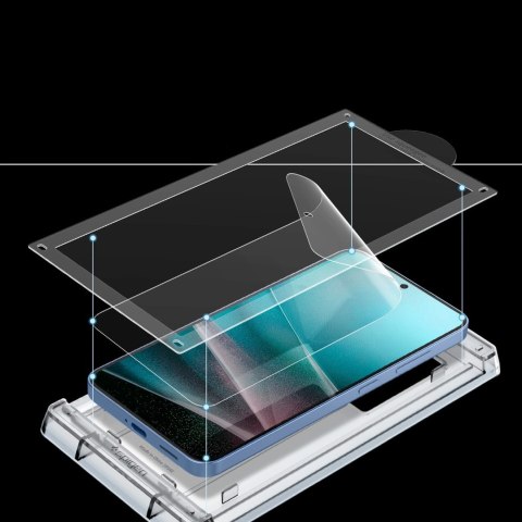 Szkło hybrydowe Spigen ELITE SHIELD EZ FIT na Samsung Galaxy S25 - przezroczyste Szkło hybrydowe Spigen ELITE SHIELD EZ FIT na Samsung Galaxy S25 - przezroczyste