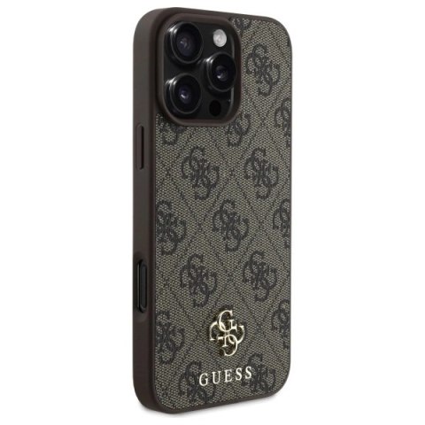 Etui Guess 4G Small Classic MagSafe na iPhone 16 Pro Max 6.9" - brązowe Etui Guess 4G Small Classic MagSafe na iPhone 16 Pro Max 6.9" - brązowe