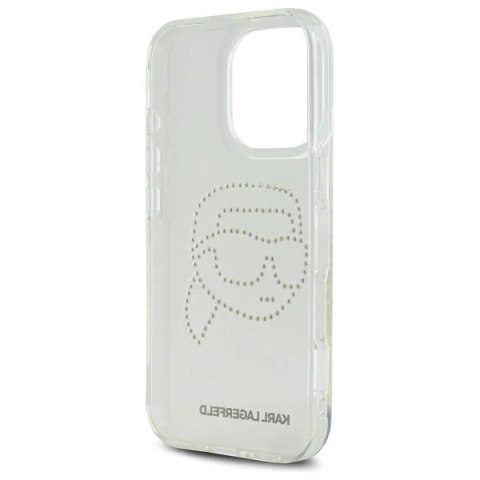 Etui Karl Lagerfeld IML Rhinestones Karl Head na iPhone 16 Pro Max 6.9" - przezroczyste Etui Karl Lagerfeld IML Rhinestones Karl Head na iPhone 16 Pro Max 6.9" - przezroczyste