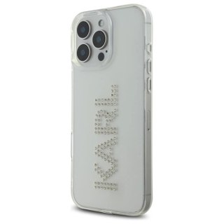 Etui Karl Lagerfeld IML Rhinestones Logo na iPhone 16 Pro Max 6.9" - przezroczyste