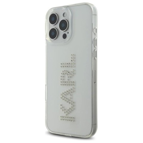 Etui Karl Lagerfeld IML Rhinestones Logo na iPhone 16 Pro Max 6.9" - przezroczyste Etui Karl Lagerfeld IML Rhinestones Logo na iPhone 16 Pro Max 6.9" - przezroczyste