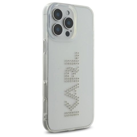 Etui Karl Lagerfeld IML Rhinestones Logo na iPhone 16 Pro Max 6.9" - przezroczyste Etui Karl Lagerfeld IML Rhinestones Logo na iPhone 16 Pro Max 6.9" - przezroczyste