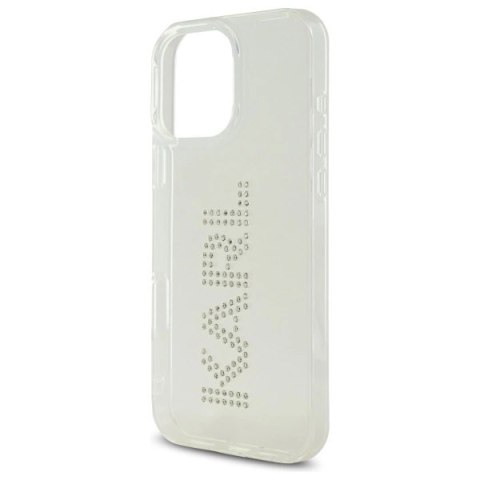 Etui Karl Lagerfeld IML Rhinestones Logo na iPhone 16 Pro Max 6.9" - przezroczyste Etui Karl Lagerfeld IML Rhinestones Logo na iPhone 16 Pro Max 6.9" - przezroczyste