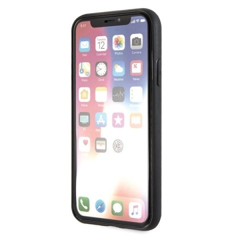 Etui Karl Lagerfeld Iconic Karl Glitter na iPhone X / XS - czarne Etui Karl Lagerfeld Iconic Karl Glitter na iPhone X / XS - czarne