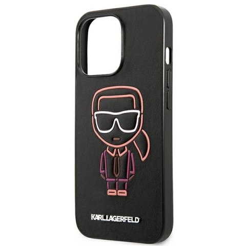 Etui Karl Lagerfeld Karl Ikonik Outline na iPhone 13 Pro Max 6,7" - czarne Etui Karl Lagerfeld Karl Ikonik Outline na iPhone 13 Pro Max 6,7" - czarne