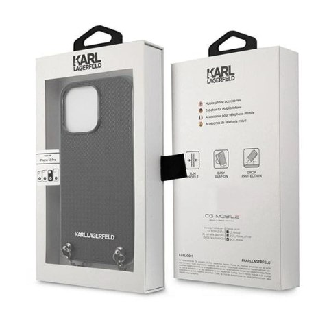 Etui Karl Lagerfeld Monogram Plaque na iPhone 13 Pro / 13 6,1" - czarnex