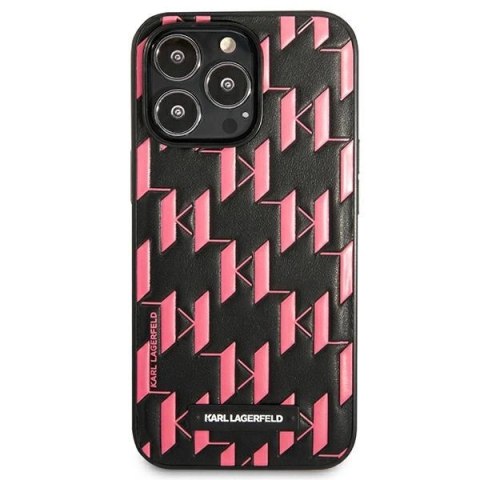 Etui Karl Lagerfeld Monogram Plaque na iPhone 13 Pro / 13 6,1" - różowe Etui Karl Lagerfeld Monogram Plaque na iPhone 13 Pro / 13 6,1" - różowe