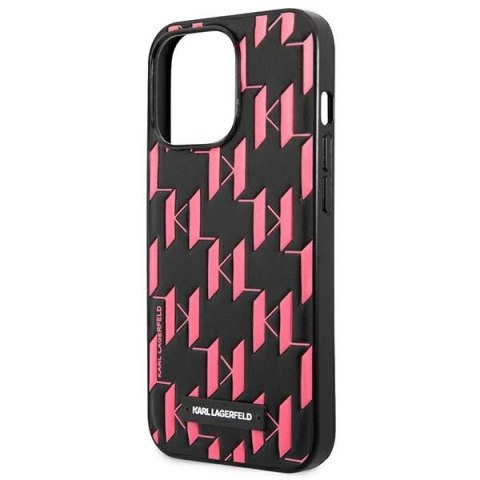 Etui Karl Lagerfeld Monogram Plaque na iPhone 13 Pro / 13 6,1" - różowe Etui Karl Lagerfeld Monogram Plaque na iPhone 13 Pro / 13 6,1" - różowe