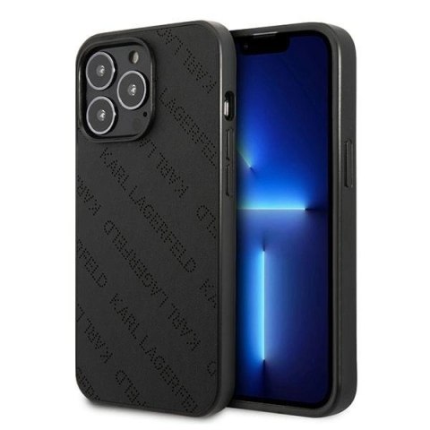 Etui Karl Lagerfeld Perforated Allover na iPhone 13 Pro / 13 6,1" - czarne Etui Karl Lagerfeld Perforated Allover na iPhone 13 Pro / 13 6,1" - czarne