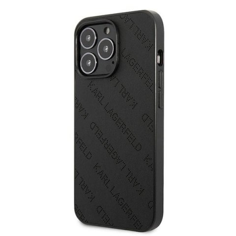 Etui Karl Lagerfeld Perforated Allover na iPhone 13 Pro / 13 6,1" - czarne Etui Karl Lagerfeld Perforated Allover na iPhone 13 Pro / 13 6,1" - czarne
