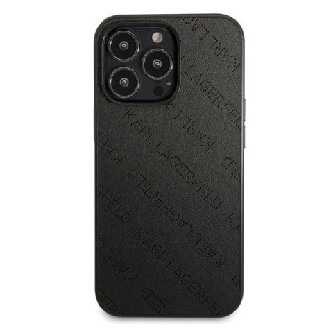 Etui Karl Lagerfeld Perforated Allover na iPhone 13 Pro / 13 6,1" - czarne Etui Karl Lagerfeld Perforated Allover na iPhone 13 Pro / 13 6,1" - czarne