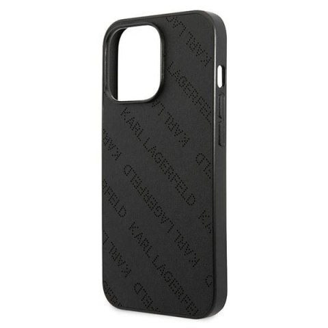 Etui Karl Lagerfeld Perforated Allover na iPhone 13 Pro / 13 6,1" - czarne Etui Karl Lagerfeld Perforated Allover na iPhone 13 Pro / 13 6,1" - czarne