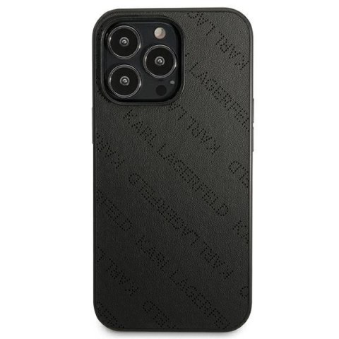 Etui Karl Lagerfeld Perforated Allover na iPhone 13 Pro Max 6,7" - czarne Etui Karl Lagerfeld Perforated Allover na iPhone 13 Pro Max 6,7" - czarne