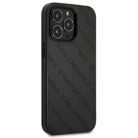 Etui Karl Lagerfeld Perforated Allover na iPhone 13 Pro Max 6,7" - czarne Etui Karl Lagerfeld Perforated Allover na iPhone 13 Pro Max 6,7" - czarne