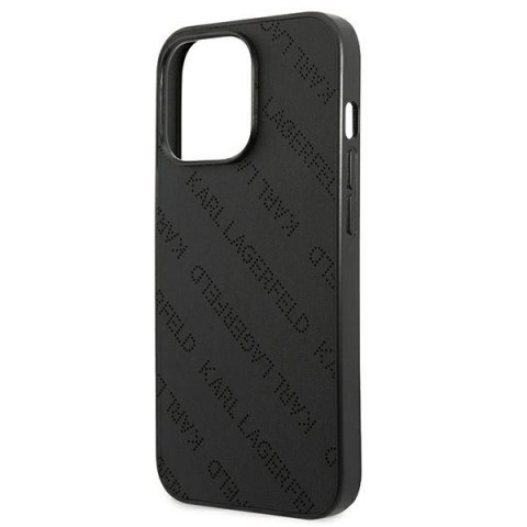 Etui Karl Lagerfeld Perforated Allover na iPhone 13 Pro Max 6,7" - czarne Etui Karl Lagerfeld Perforated Allover na iPhone 13 Pro Max 6,7" - czarne