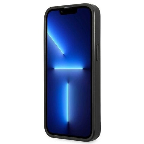 Etui Karl Lagerfeld Saffiano Plaque na iPhone 13 Pro / 13 6,1" - srebrne Etui Karl Lagerfeld Saffiano Plaque na iPhone 13 Pro / 13 6,1" - srebrne
