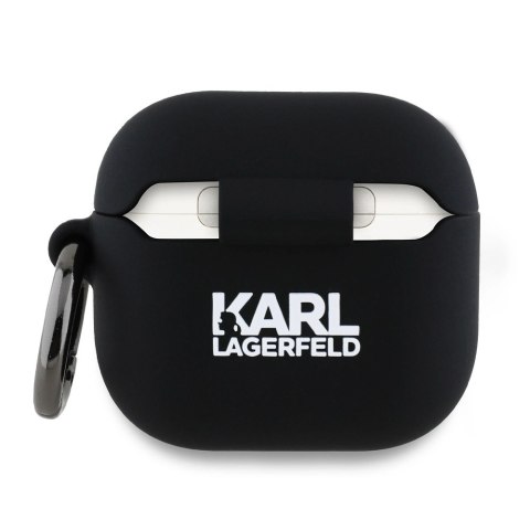 Etui Karl Lagerfeld Silicone Choupette Head 3D na AirPods 4 - czarne
