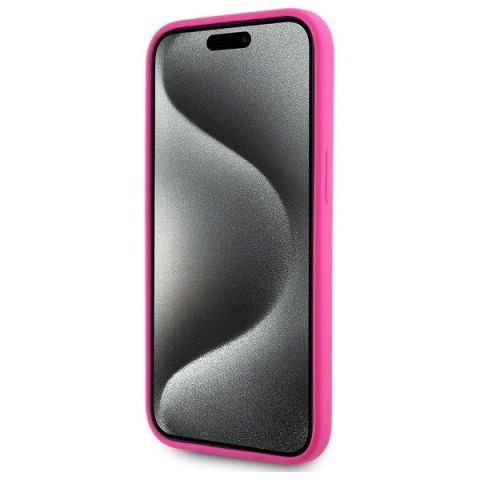 Etui Karl Lagerfeld Silicone Karl Head Print MagSafe na iPhone 15 6.1" - fuksja Etui Karl Lagerfeld Silicone Karl Head Print MagSafe na iPhone 15 6.1" - fuksja