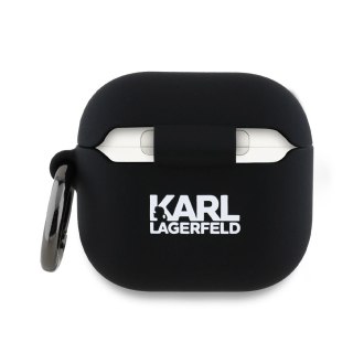 Etui Karl Lagerfeld Silicone Karl&Chaupette Head 3D na AirPods 4 - czarne
