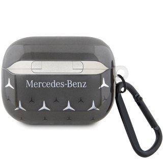 Etui Mercedes Large Star Pattern na AirPods Pro 2 (2022/2023) - czarne